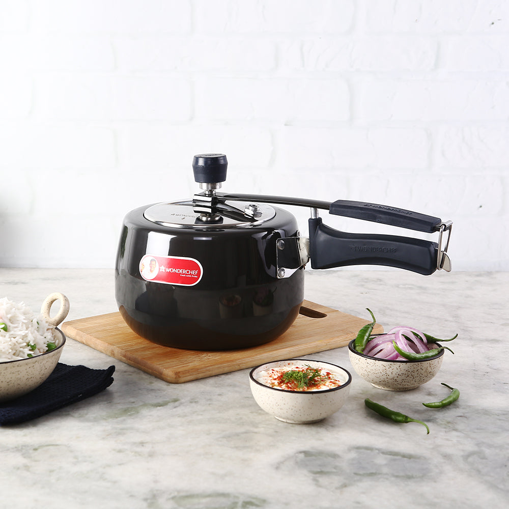 Wonderchef Taurus Hard Anodized Pressure Cooker (3L)